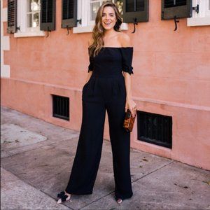 Gal Meets Glam Off-the-Shoulder Jumpsuit Meredith